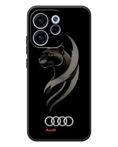 Чехол для OPPO Reno 15 FS с картинкой «Графика — пантера и Audi»