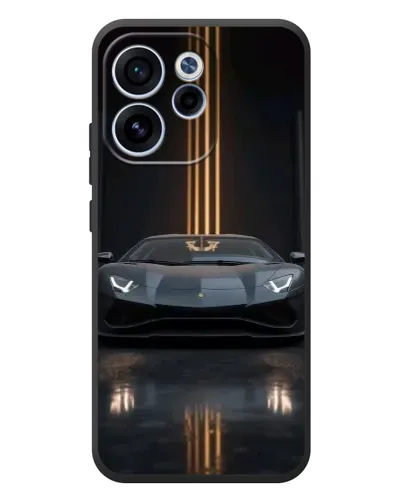 Чехол для OPPO Reno 15 FS с картинкой «Lamborghini золотые линии» Чехол для OPPO Reno 15 FS с картинкой «Lamborghini золотые линии»