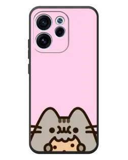 Чехол для OPPO Reno 15 FS с картинкой «Pusheen и печенье»