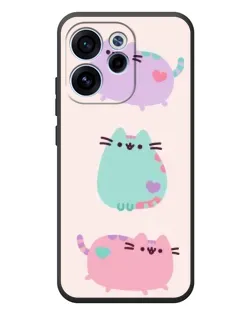 Чехол для OPPO Reno 15 FS с картинкой «Pusheen трио»