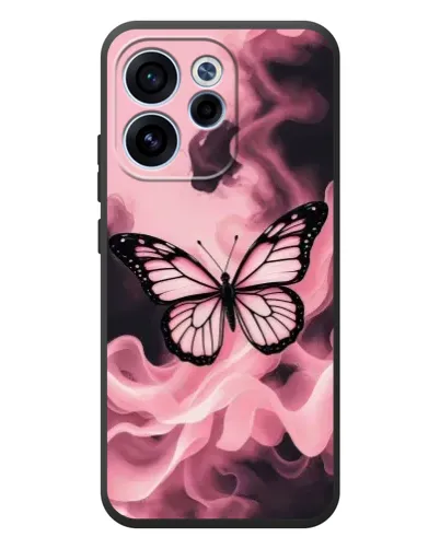 Чехол для OPPO Reno 15 FS с картинкой «Бабочка в дыму»