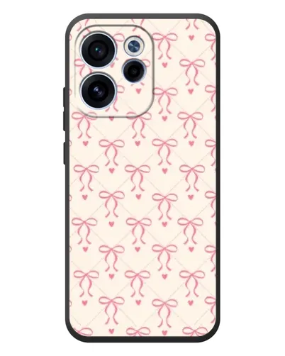 Чехол для OPPO Reno 15 FS с картинкой «Розовые бантики Coquette»