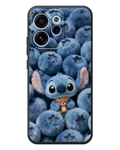 Чехол для OPPO Reno 15 FS с картинкой «Стич и голубика»