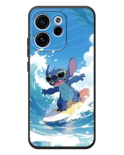 Чехол для OPPO Reno 15 FS с картинкой «Стич на волне»