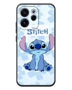 Чехол для OPPO Reno 15 FS с картинкой «Stitch среди цветов»