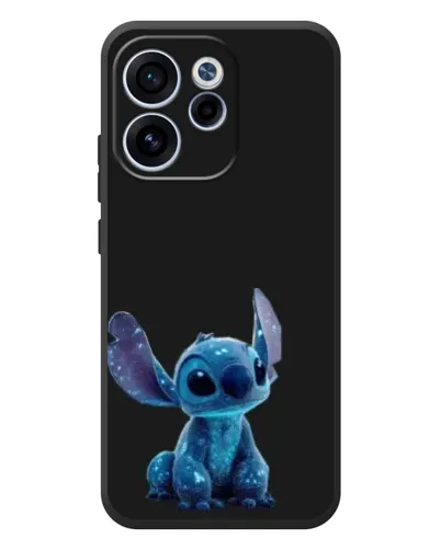 Чехол для OPPO Reno 15 FS с картинкой «Стич на черном»