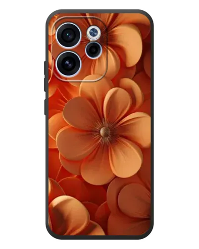 Чехол для OPPO Reno 15 FS с картинкой «Оранжевый макро цветок»
