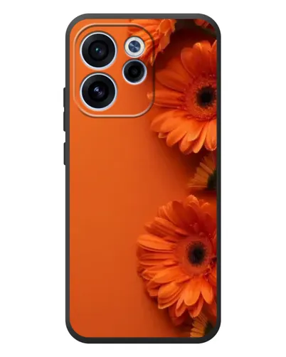 Чехол для OPPO Reno 15 FS с картинкой «Оранжевые герберы»