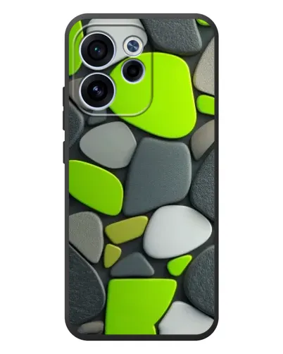 Чехол для OPPO Reno 15 FS с картинкой «Яркая неоновая галька»