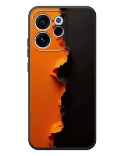 Чехол для OPPO Reno 15 FS с картинкой «Оранжевый разлом»