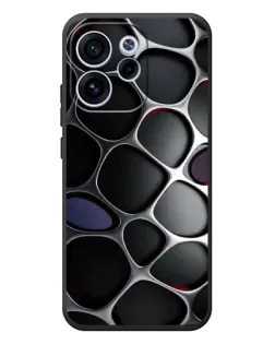 Чехол для OPPO Reno 15 FS с картинкой «Объемная темная решетка»