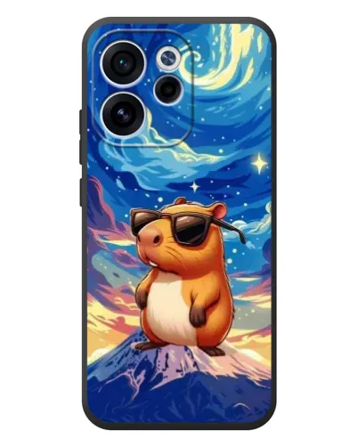 Чехол для OPPO Reno 15 FS с картинкой «Капибара Ван Гога»