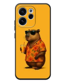 Чехол для OPPO Reno 15 FS с картинкой «Капибара на отдыхе»