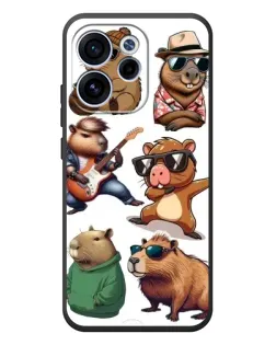 Чехол для OPPO Reno 15 FS с картинкой «Крутые капибары музыканты»