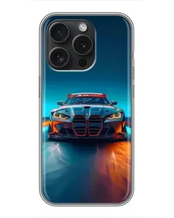 Чехол для OPPO Reno 15 Pro Mini с картинкой «BMW — огни неона»