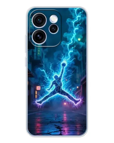 Чехол для OPPO Reno 15 Pro с картинкой «Jordan Gold Jumpman»