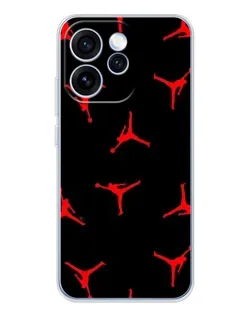 Чехол для OPPO Reno 15 Pro с картинкой «Jordan Red Pattern»