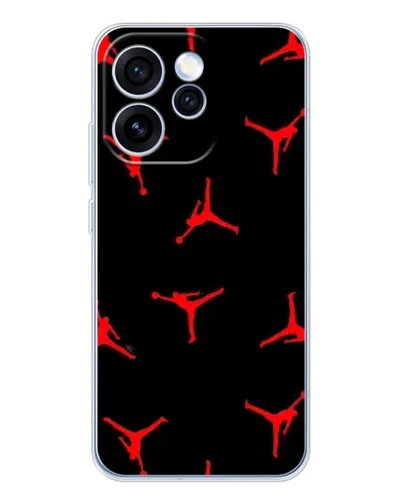 Чехол для OPPO Reno 15 Pro с картинкой «Jordan Red Pattern»
