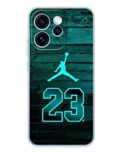 Чехол для OPPO Reno 15 Pro с картинкой «Jordan Cyan 23»