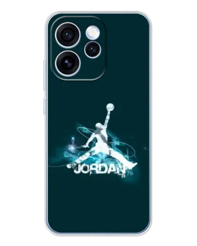 Чехол для OPPO Reno 15 Pro с картинкой «Jordan Blue Fire»