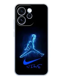 Чехол для OPPO Reno 15 Pro с картинкой «Jordan Neon Blue»