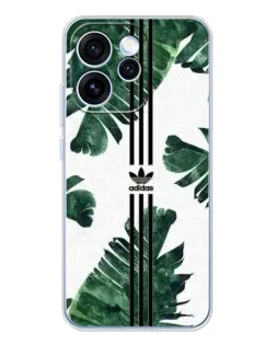 Чехол для OPPO Reno 15 Pro с картинкой «Пальмовые листья адидас»