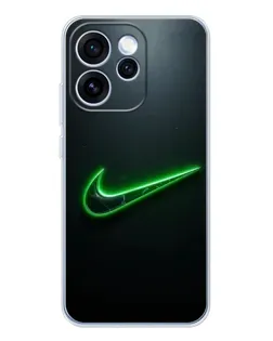 Чехол для OPPO Reno 15 Pro с картинкой «Неоновый контур Nike»