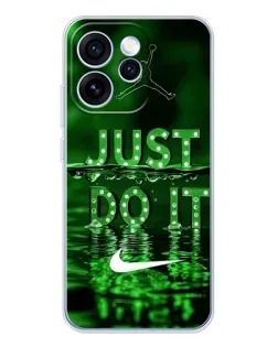 Чехол для OPPO Reno 15 Pro с картинкой «Зеленый неоновый Nike»