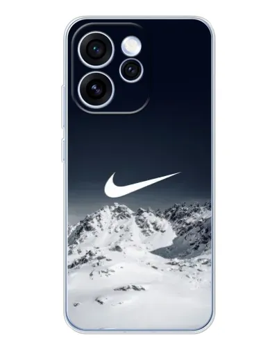 Чехол для OPPO Reno 15 Pro с картинкой «Nike — зимние горы» Чехол для OPPO Reno 15 Pro с картинкой «Nike — зимние горы»