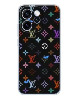 Чехол для OPPO Reno 15 Pro с картинкой «Цветная монограмма LV»