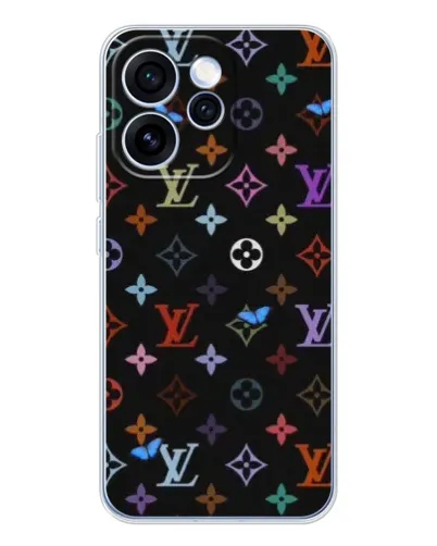 Чехол для OPPO Reno 15 Pro с картинкой «Цветная монограмма LV»