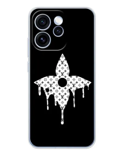 Чехол для OPPO Reno 15 Pro с картинкой «Цветочная монограмма»