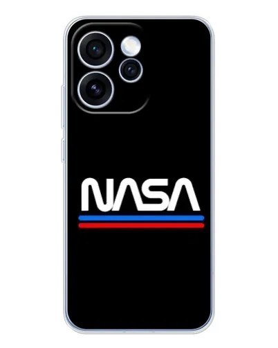Чехол для OPPO Reno 15 Pro с картинкой «NASA — классика Red Blue» Чехол для OPPO Reno 15 Pro с картинкой «NASA — классика Red Blue»