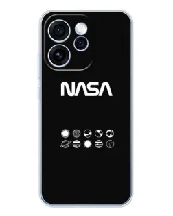 Чехол для OPPO Reno 15 Pro с картинкой «NASA — технический принт» Чехол для OPPO Reno 15 Pro с картинкой «NASA — технический принт»