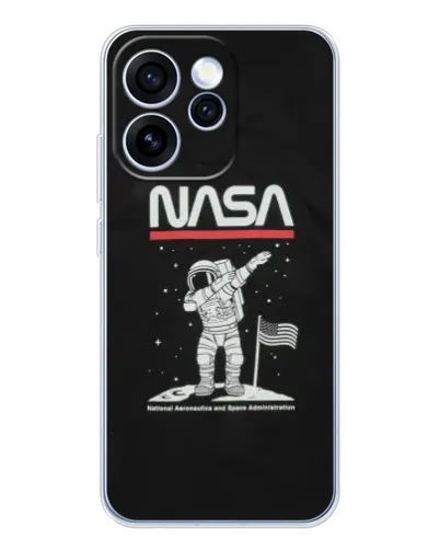 Чехол для OPPO Reno 15 Pro с картинкой «NASA — шагаем по Луне» Чехол для OPPO Reno 15 Pro с картинкой «NASA — шагаем по Луне»