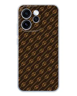 Чохол для OPPO Reno 15 Pro з картинкою «Gucci — золоті діагоналі» Чохол для OPPO Reno 15 Pro з картинкою «Gucci — золоті діагоналі»