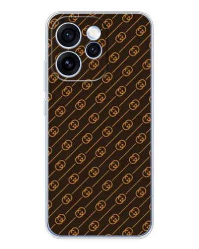 Чехол для OPPO Reno 15 Pro с картинкой «Gucci — золотые диагонали» Чехол для OPPO Reno 15 Pro с картинкой «Gucci — золотые диагонали»