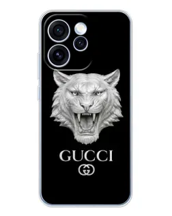 Чохол для OPPO Reno 15 Pro з картинкою «Gucci — срібний лев» Чохол для OPPO Reno 15 Pro з картинкою «Gucci — срібний лев»