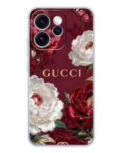 Чохол для OPPO Reno 15 Pro з картинкою «Gucci — бордові троянди» Чохол для OPPO Reno 15 Pro з картинкою «Gucci — бордові троянди»