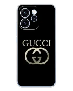 Чохол для OPPO Reno 15 Pro з картинкою «Gucci — золото на чорному» Чохол для OPPO Reno 15 Pro з картинкою «Gucci — золото на чорному»
