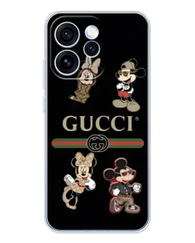 Чехол для OPPO Reno 15 Pro с картинкой «Gucci — герои Disney и монограмма» Чехол для OPPO Reno 15 Pro с картинкой «Gucci — герои Disney и монограмма»