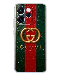 Чохол для OPPO Reno 15 Pro з картинкою «Gucci — фірмова смуга та золото» Чохол для OPPO Reno 15 Pro з картинкою «Gucci — фірмова смуга та золото»