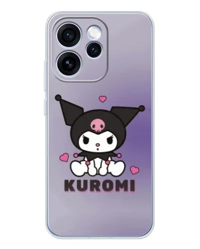 Чехол для OPPO Reno 15 Pro с картинкой «Kuromi — фиолетовый арт»