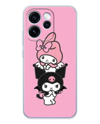 Чехол для OPPO Reno 15 Pro с картинкой «My Melody и Kuromi»