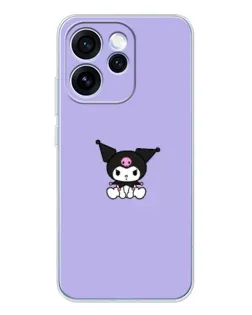 Чехол для OPPO Reno 15 Pro с картинкой «Kuromi — фиолетовый минимализм»