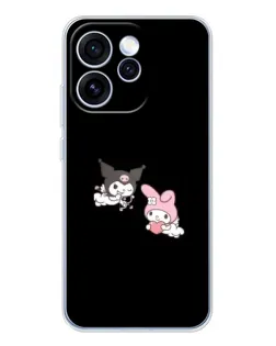 Чехол для OPPO Reno 15 Pro с картинкой «My Melody и Kuromi»