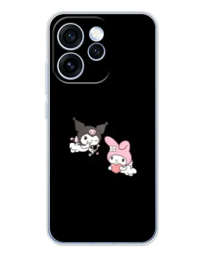 Чехол для OPPO Reno 15 Pro с картинкой «My Melody и Kuromi»