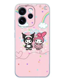 Чехол для OPPO Reno 15 Pro с картинкой «My Melody и Kuromi»
