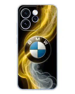 Чехол для OPPO Reno 15 Pro с картинкой «Золотистый дым BMW» Чехол для OPPO Reno 15 Pro с картинкой «Золотистый дым BMW»