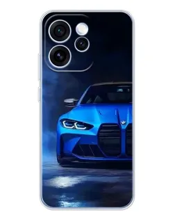 Чехол для OPPO Reno 15 Pro с картинкой «Голубая BMW M4» Чехол для OPPO Reno 15 Pro с картинкой «Голубая BMW M4»
